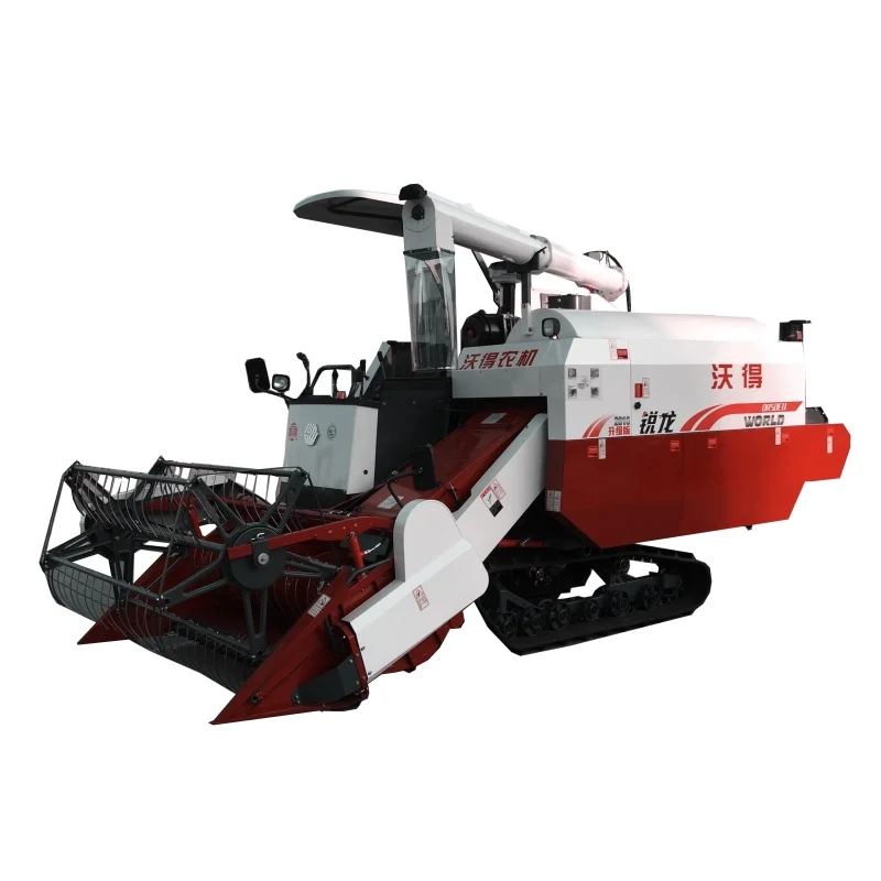 WORLD 4LZ-6.0P 102HP Combine Harvester Machine for Rice Wheat Corn Harvesting