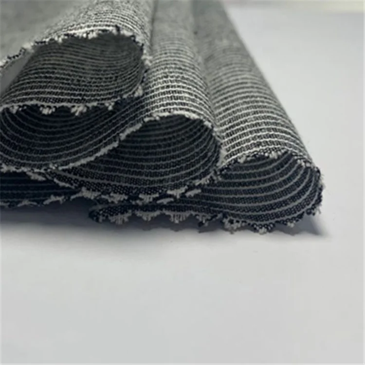 
Linen Cotton Fabric 100% Flax Embroidery Organic Woven YARN DYED Stripe Roll Packing OEKO-TEX STANDARD 100 2000 Meters 120GSM 