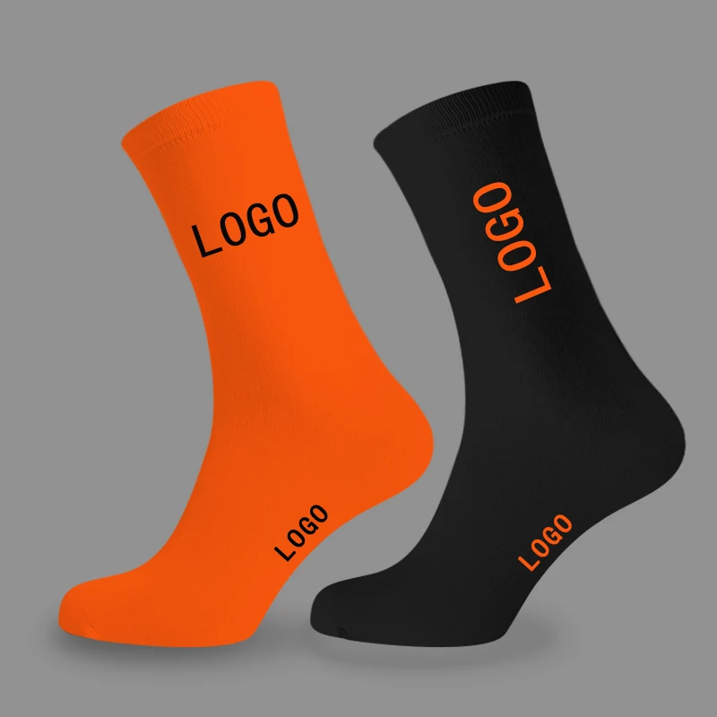 XiangHui can custom logo OEM athletic men women cotton running outdoor  basketball sport socks with logo