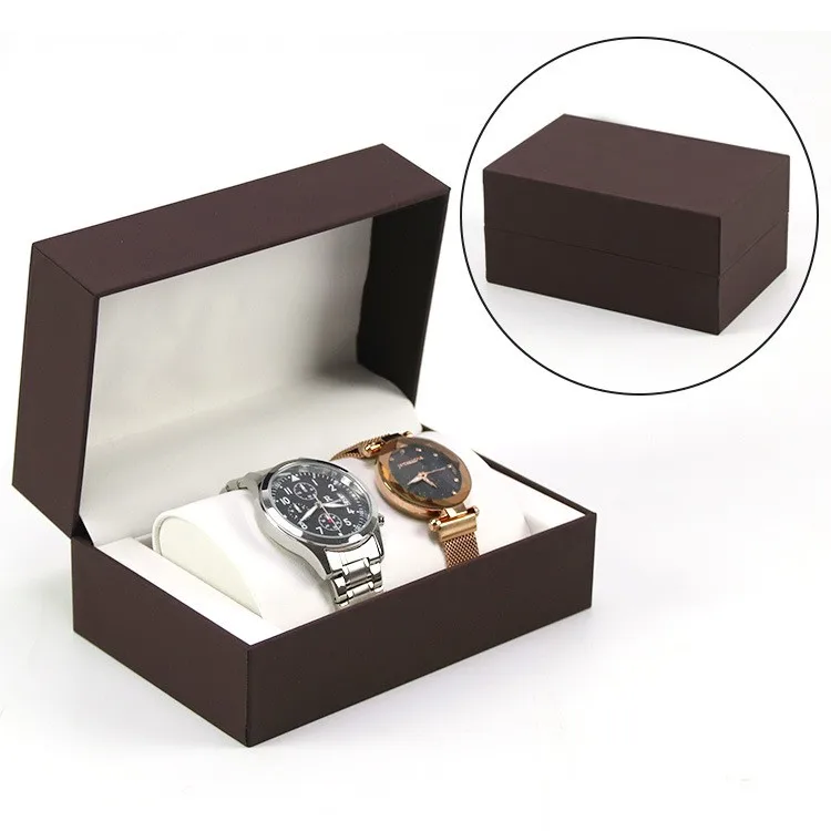 Wholesale Manufacturers Jewelry Box Flip PU Leather Watch Boxes Packaging Storage Gift