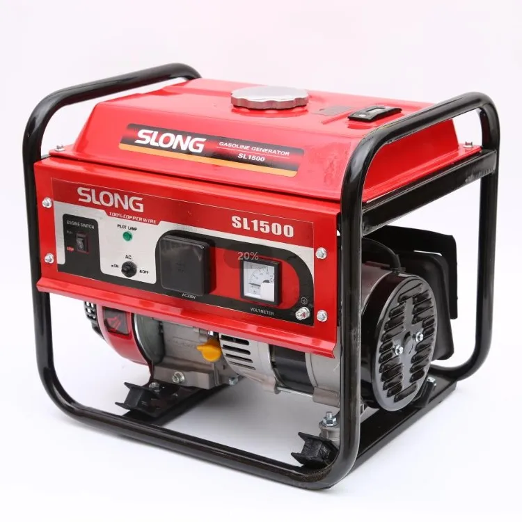 Slong manual and Electric start 850 W MAX 1KW gasoline Generator