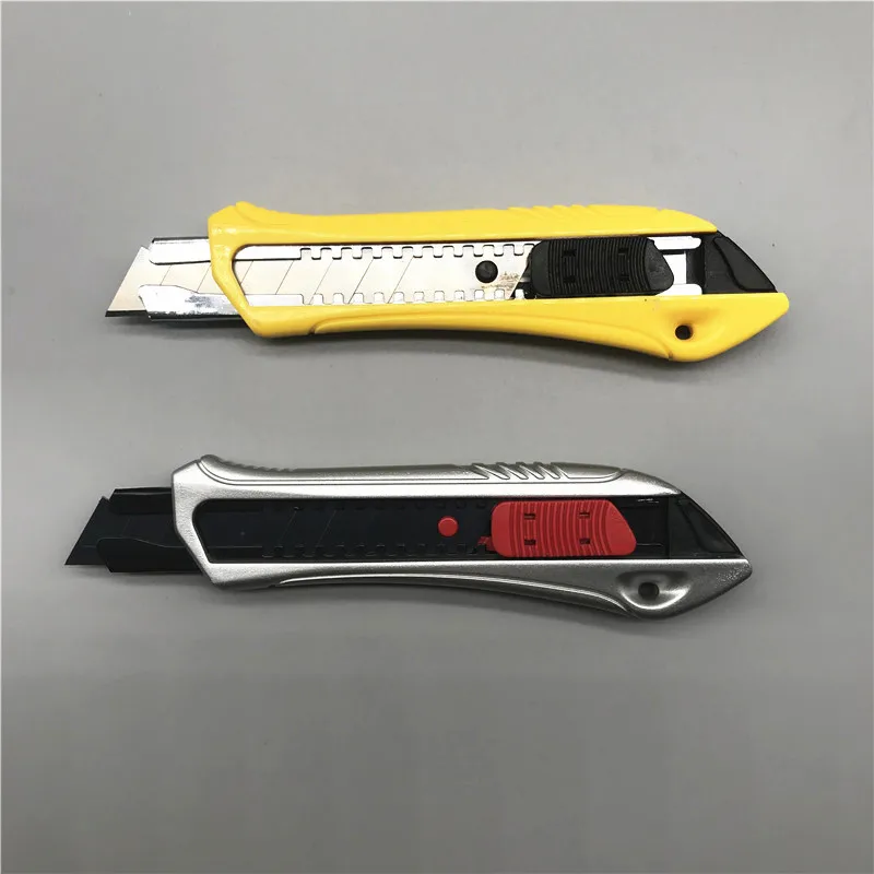 Cheap free sample 18mm plastic snap off quick change blade box cutter knife