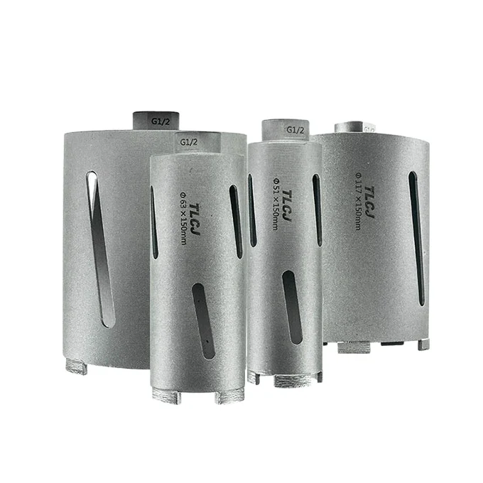 Top seller M16 1/2 concrete brick core bit dry drilling diamond core bit turbo segment laser welded