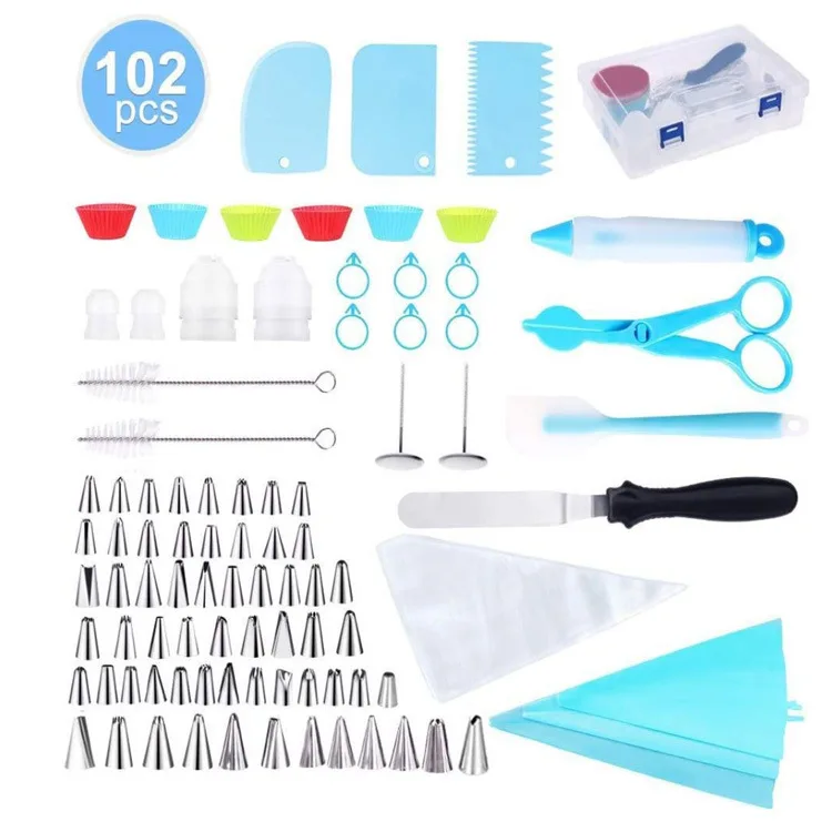 102 pcs decorating mouth set Home baking cake decorating tool cake tool set