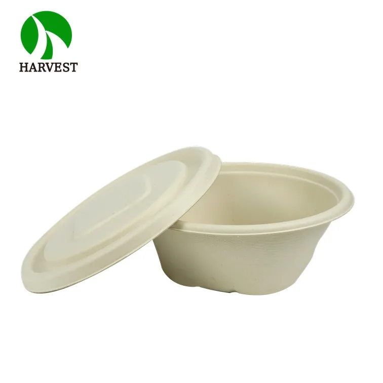 750ml round eco friendly microwave bowl disposable food bowls
