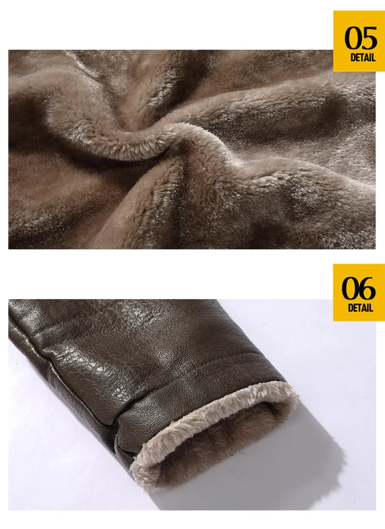 Q10R1131-Jacket Plus Size Plus Velvet Large Lapel Suit Fur Plush Leather Jacket For Men