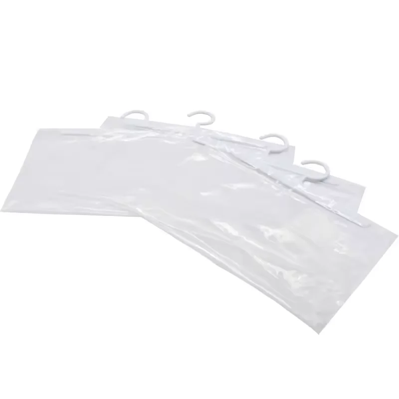 Pvc Custom Hanging For Clothing Plastic Bag With Hook Clear Vinyl Garment Polybag Snap Button Garment Hanger