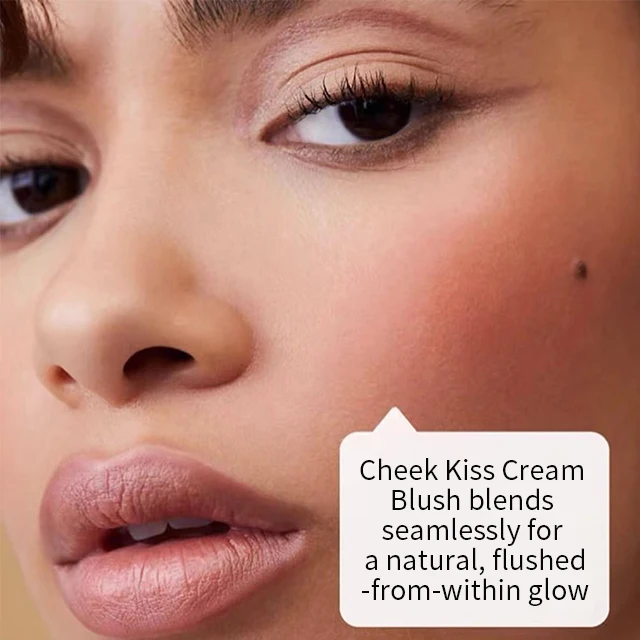 no logo makeup private label pink  lip and cheek tint rebranding cream blush palette