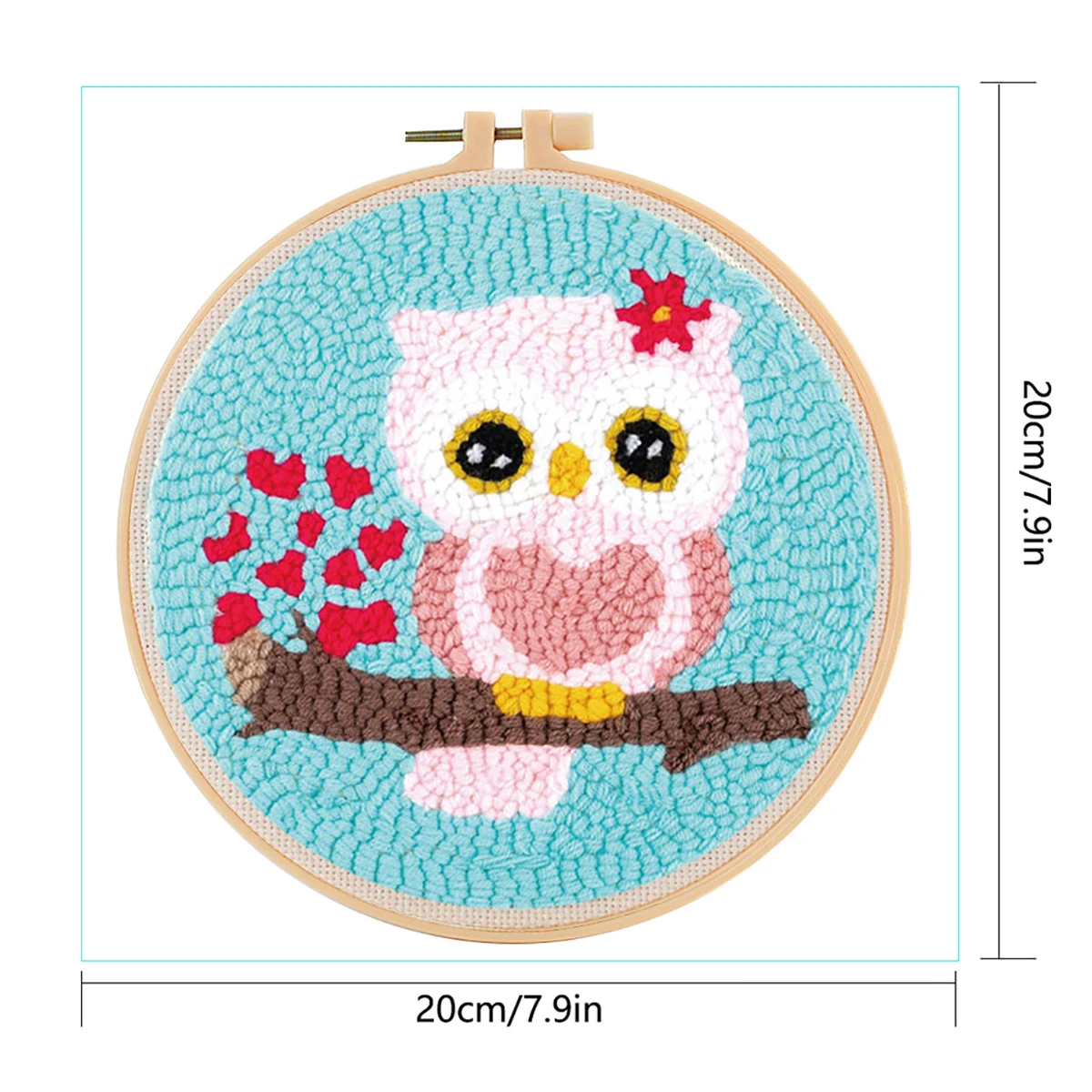 Wholesale Custom DIY Latch Hook Kits for Kids Beginner Crafts Knitting Cross Stitch Embroidery Kits Punch Needle Starter Kit