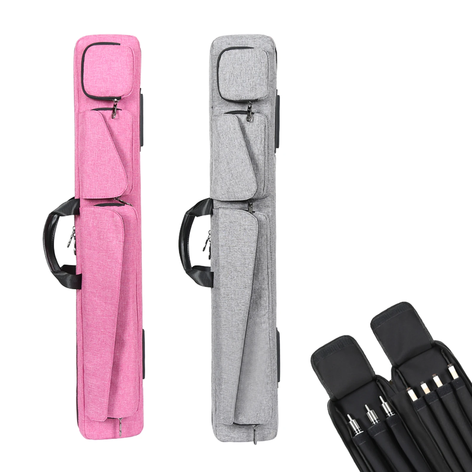 Professional Portable Cue Bag for Snooker Waterproof Pool Cue Stick Carrying Case with Shoulder Straps