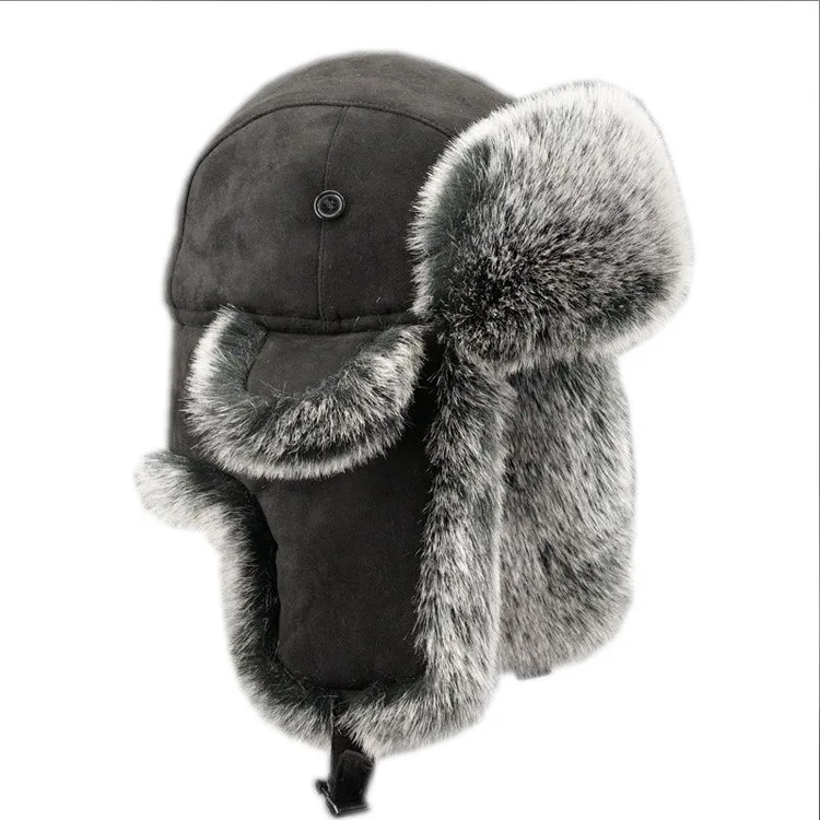 FF2097 Russian Ushanka Eskimo Bomber Trooper Windproof Ski Hunting Cap Ear Flap Winter Hats Warm Winter Trapper Hat