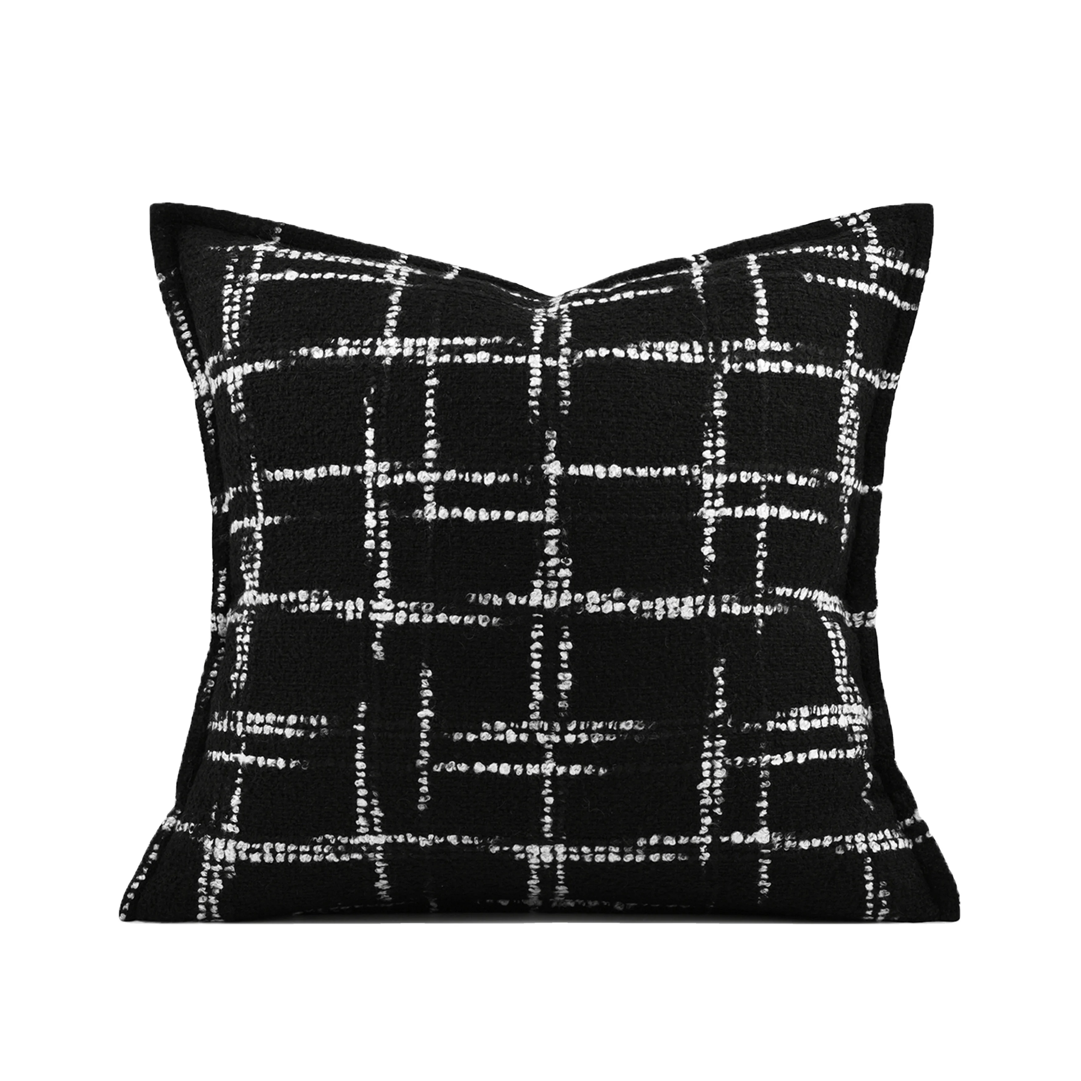 Tiff Home Wholesale New Trends 45*45cm Eco-friendly Black And White Modern Simple Custom Cushion Cover