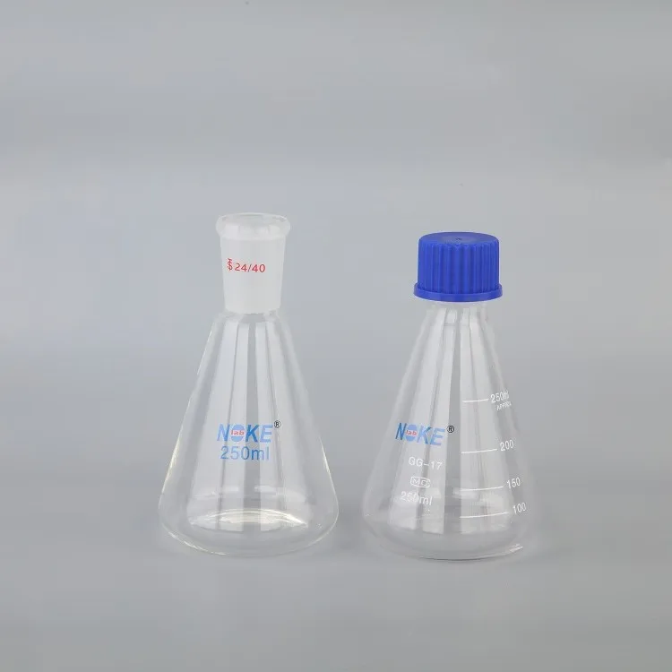 Боросиликатная колба erlenmeyer 50 мл 1000 мл коническая колба