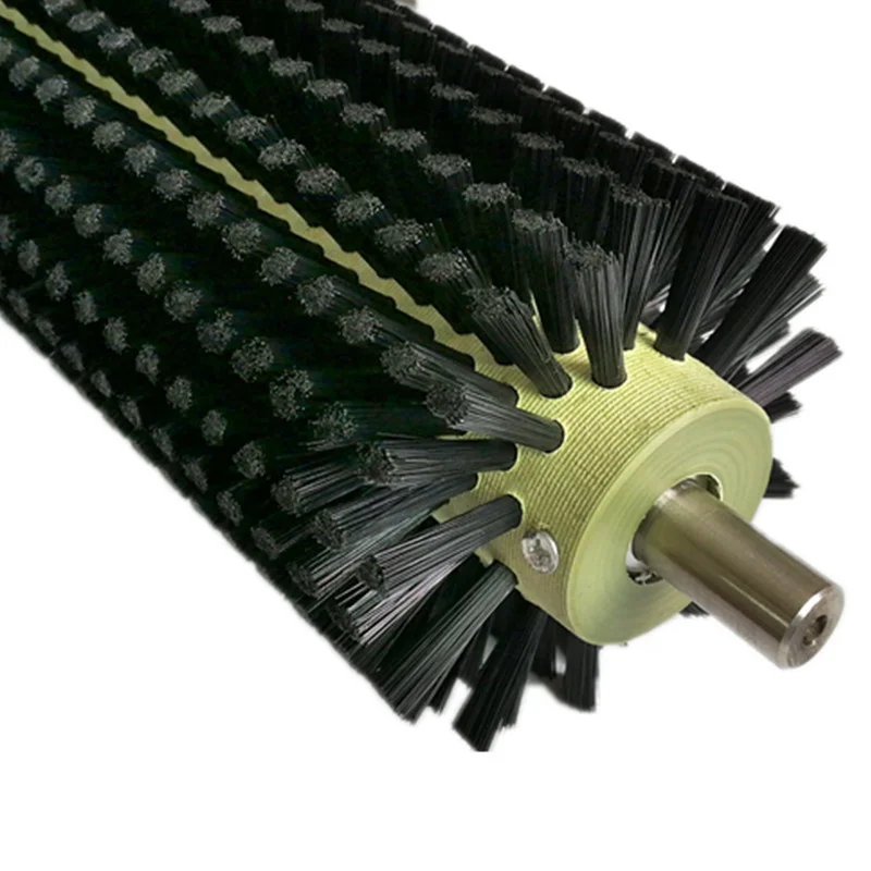 Roller brush for cleaning glass