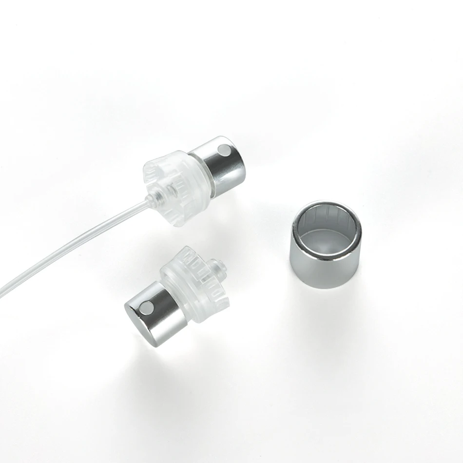 EU-Beauty Fea15mm  High Quality Pressurized Spray 15mm Aluminum Easy Crimpless Spray Pump With Fine Mist