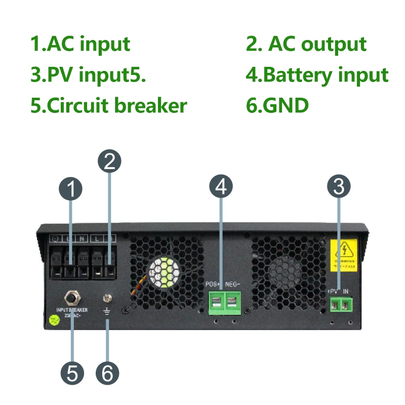 YIT 5.5kw 5kw 10kva Hybrid Inverter Pv 500vdc Invt Off Grid 5500w Inverter 48v Wall Mounted solar energy products inverter