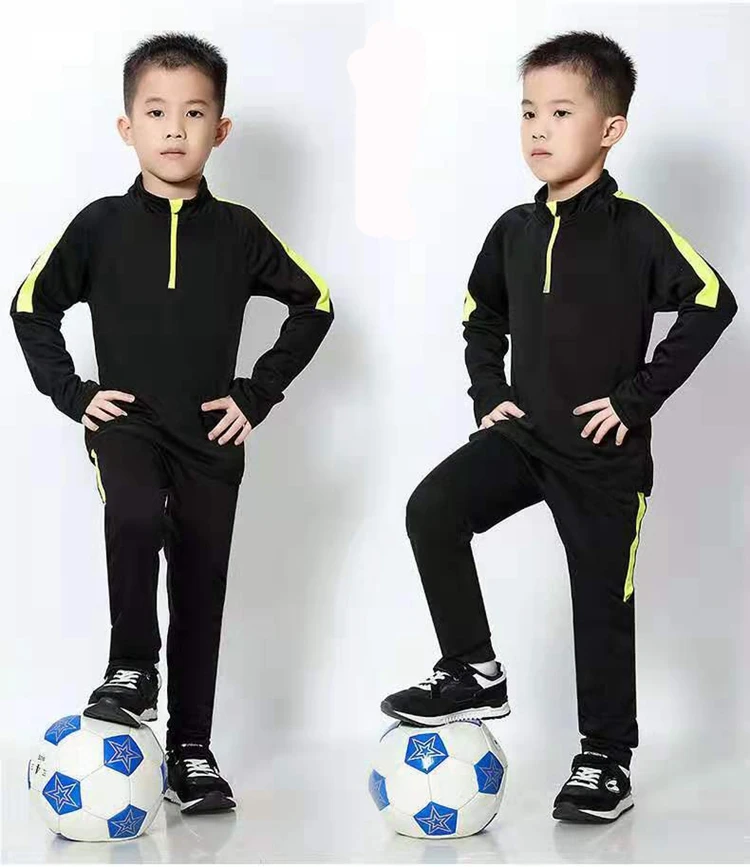 Full Set Sports Football Tracksuit Child Soccer Track Suit Training Man Sweater shirts and pants