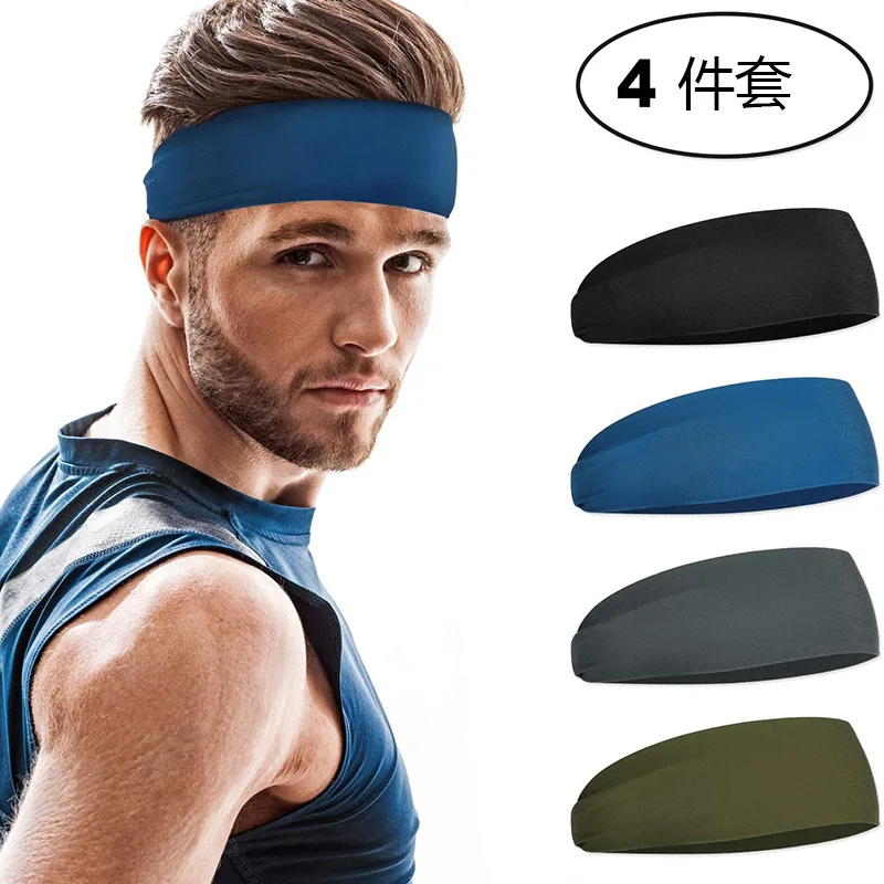 hot sale New Sports Headbands for Men Lightweight Headband Sweat Band Moisture  Workout Head Band Sweatband Gym Accessories