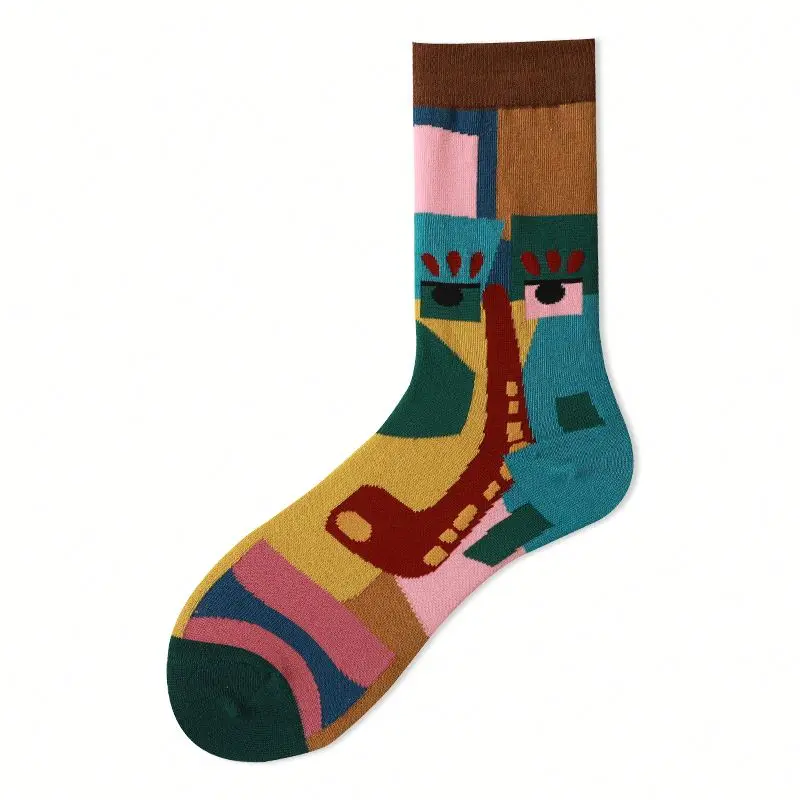 
Factory Direct Supply Shuangpin Face Series Promotional Cartoon Thigh High Socks 