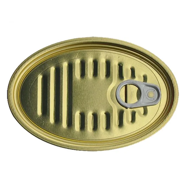 TFS Tin Lids Pear Shape Tinplate Tin Can Lid for Luncheon Meat