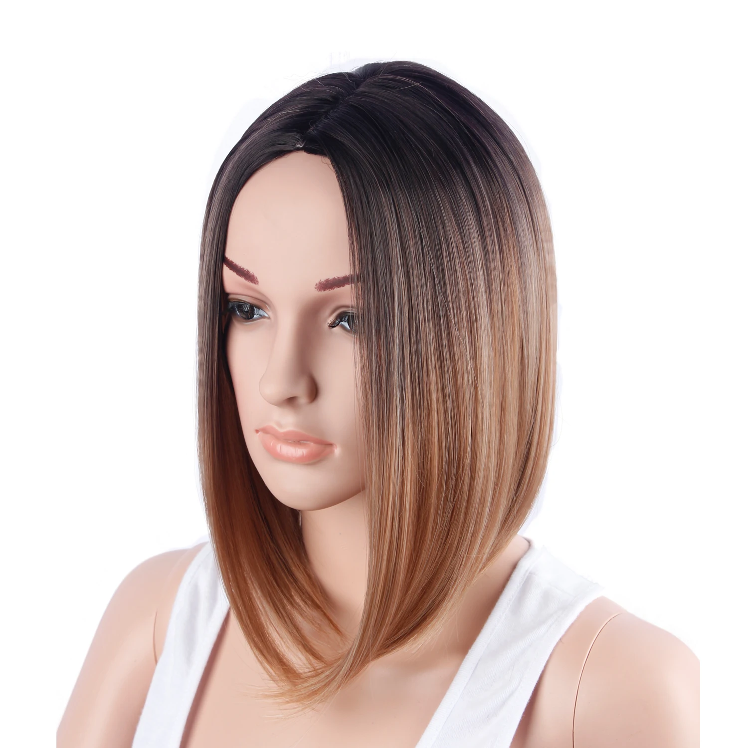 Good Quality Cosplay colour Hair Wigs Short Straight Bob Style Wigs Heat My Hero Academia Wigs