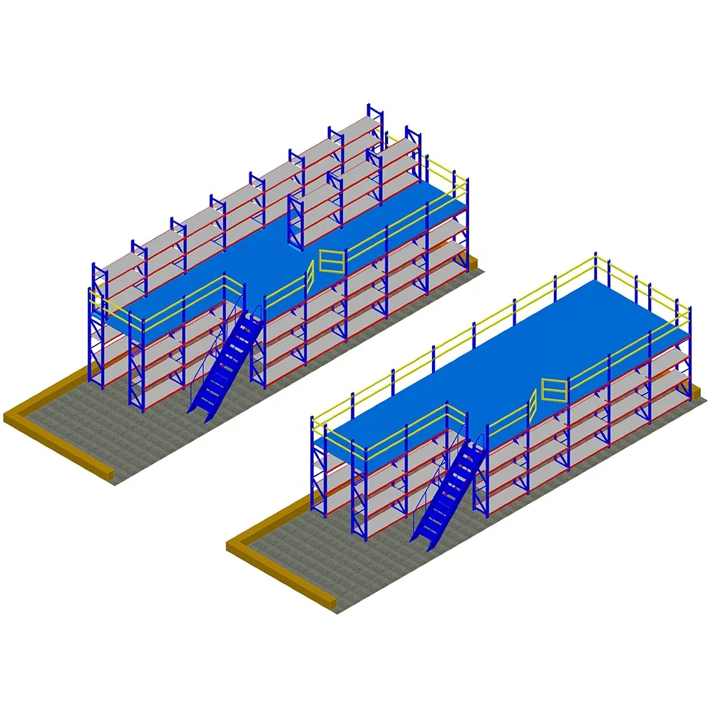 Industrial multi level q235 steel grading mezzanine floor platform