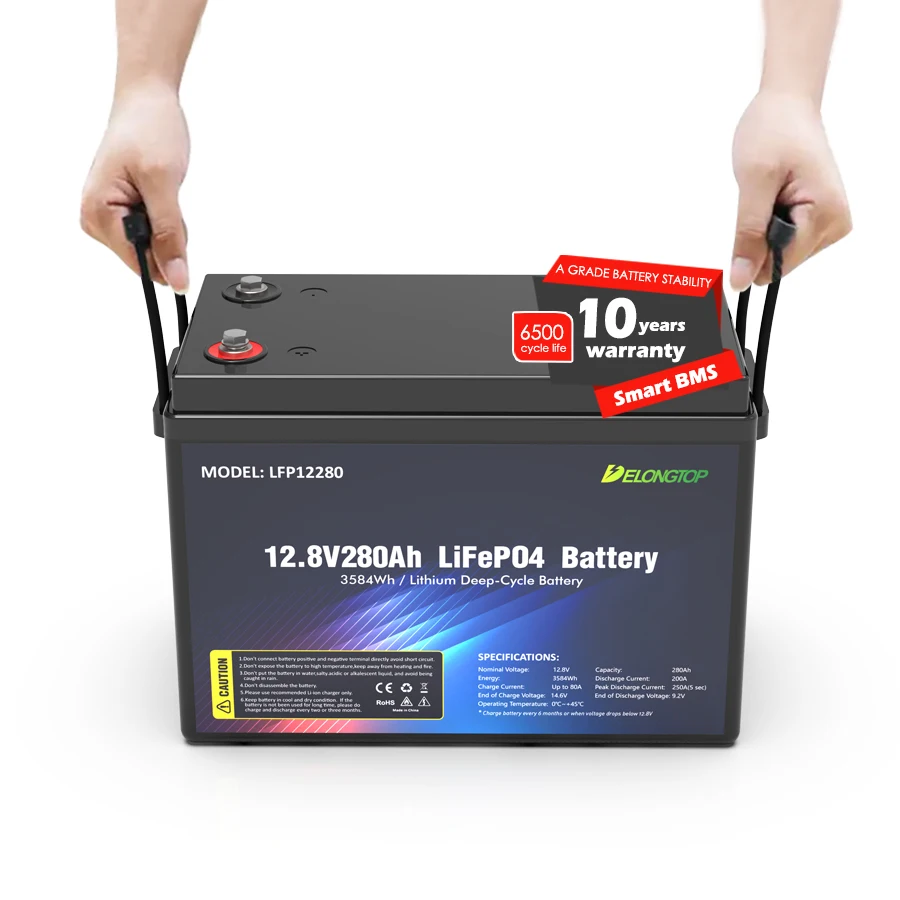 Lifepo4 Batteries Akku 12V 100Ah 200Ah 280Ah 300Ah 400Ah 460Ah Lithium Ion Solar Energy Storage 12.8V Lifepo4 Battery Pack