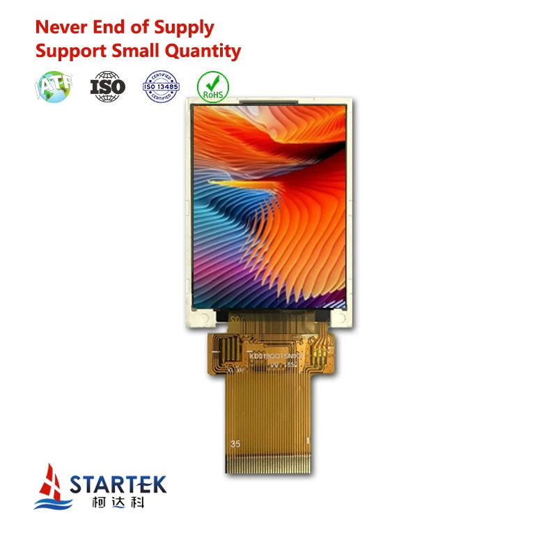 Startek LCM 1.77 inch 128*160 QQVGA ST7735S  8/16 bit MCU  3/4 wire SPI interface touch optional TFT LCD panel lcd module