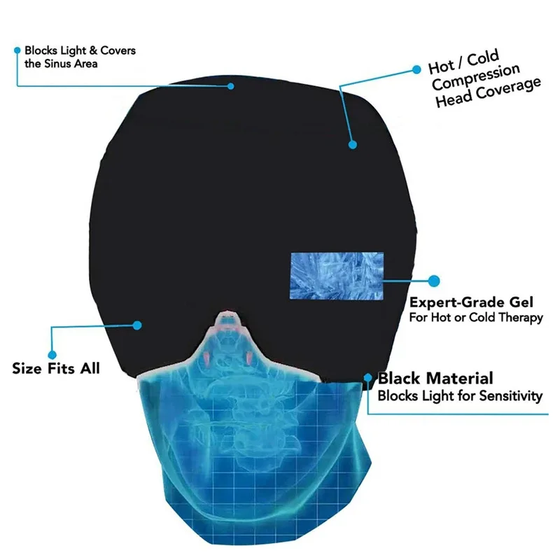 tension puffy eyes stress relief cold compress ice head wrap maternity eye mask