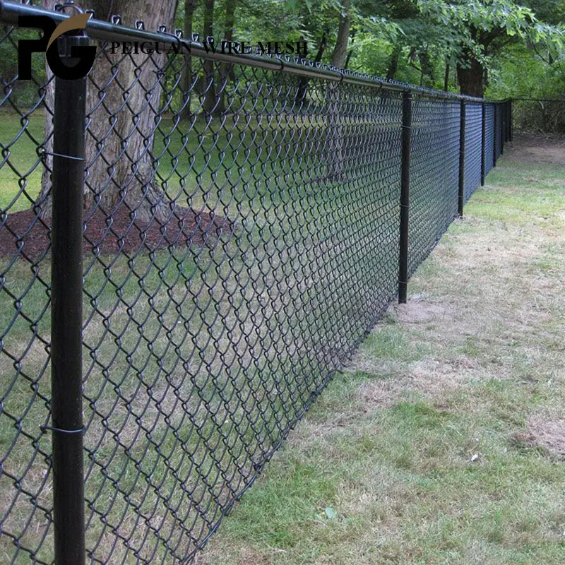 malaysia used black chain link fence wire mesh fencing rolls