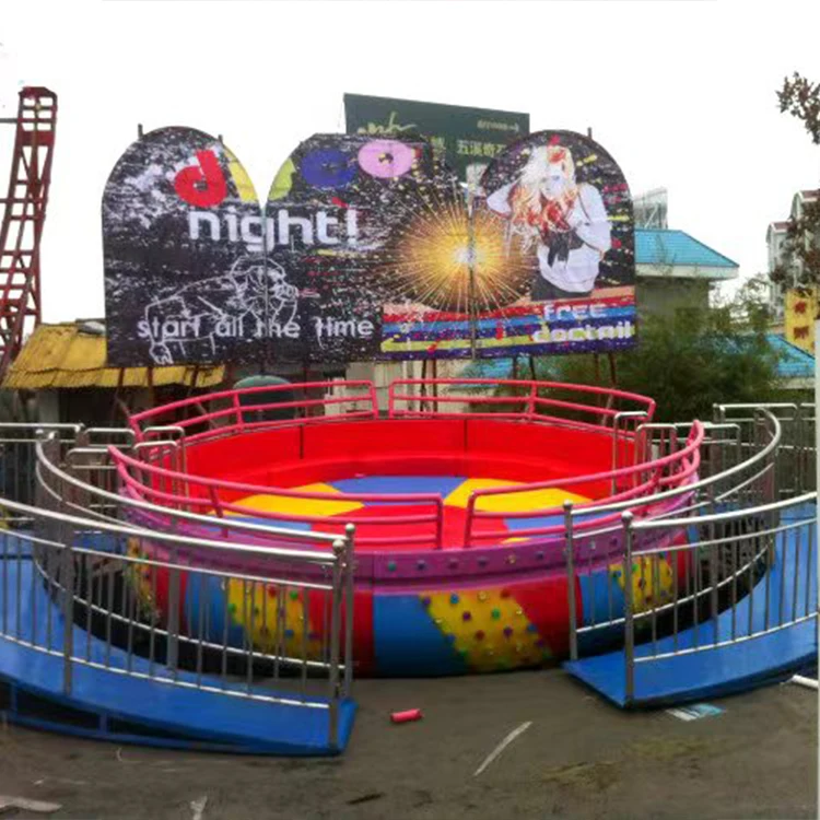 Amusement Park Facilities Big Turntable Foldable Ride 24 Seats Mobile Tagada Disco Game with Trailer
