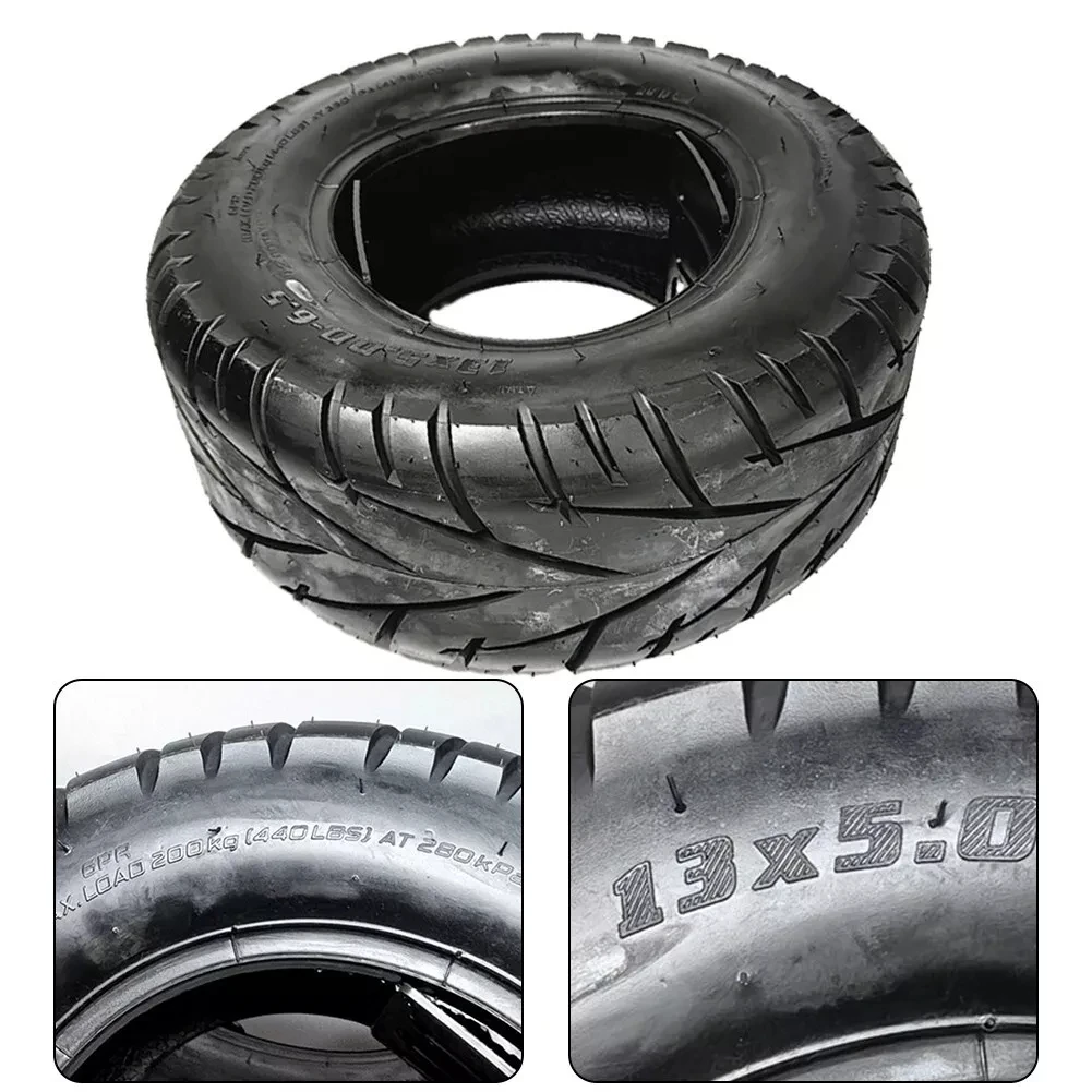 Durable Wholesale 13x5.00-6.5 Replacement Tyres  13inch Fat Tire Tubeless Street Tire for Electric Scooter
