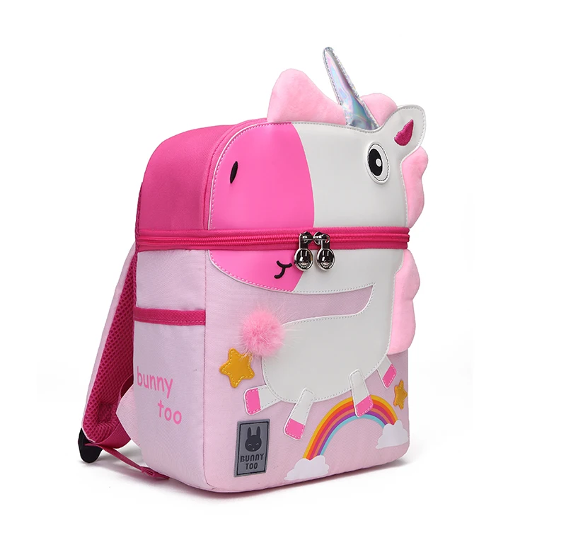 Children School Backpack 3D Cartoon Animals Unicorn ect Design Waterproof Kids School Bags For School Baby Girls Kindergarten