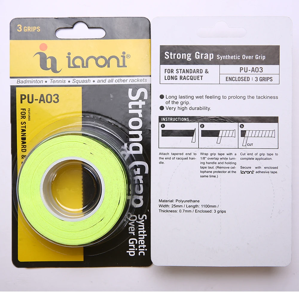 oem custom badminton tennis racquet cushion comfort grip tape overgrip