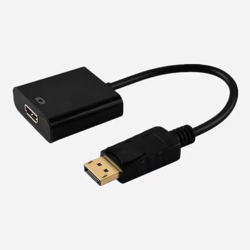 Factory hot sale HD cable with audio converter TV computer adapter cable Displayport to h dmi adapter HD cable