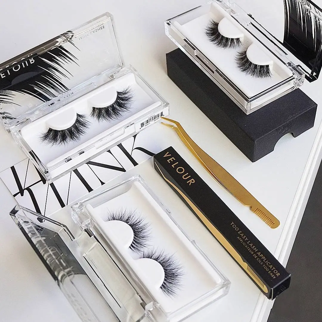 Eyelashes factory organizer cruelty free 3d mink magnetic eyelashes with thin acrylic custom logo boxes