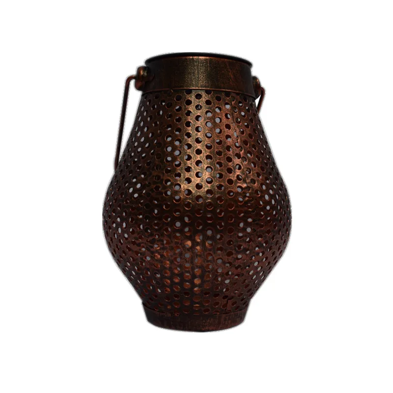 Solar Iron Projection Lamp Solar Lantern Garden Solar Powered Lantern for Garden Patio Balcony Outdoor & Indoor
