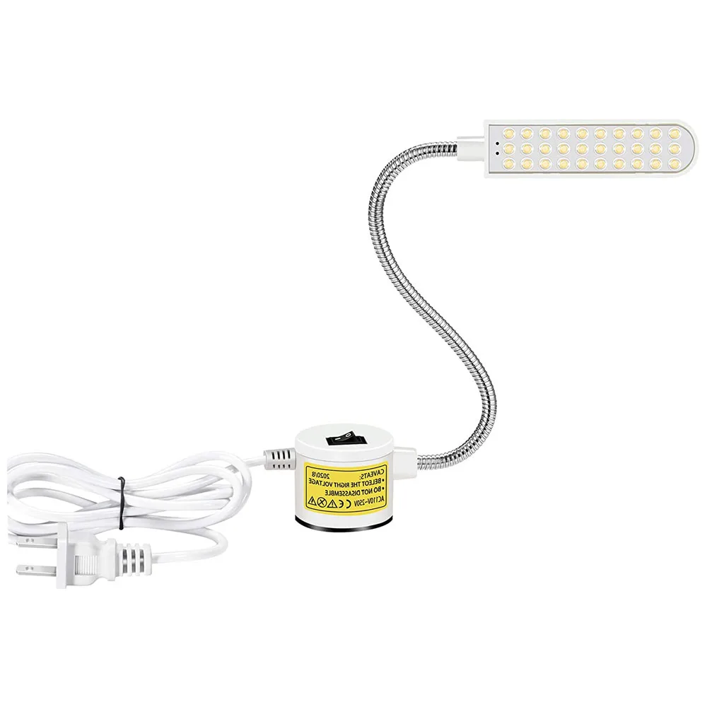 
Quick shipping Super Bright Flexible Gooseneck Work Lamp LED Lights for Sewing Machine for Workbench Lathe Drill Press 