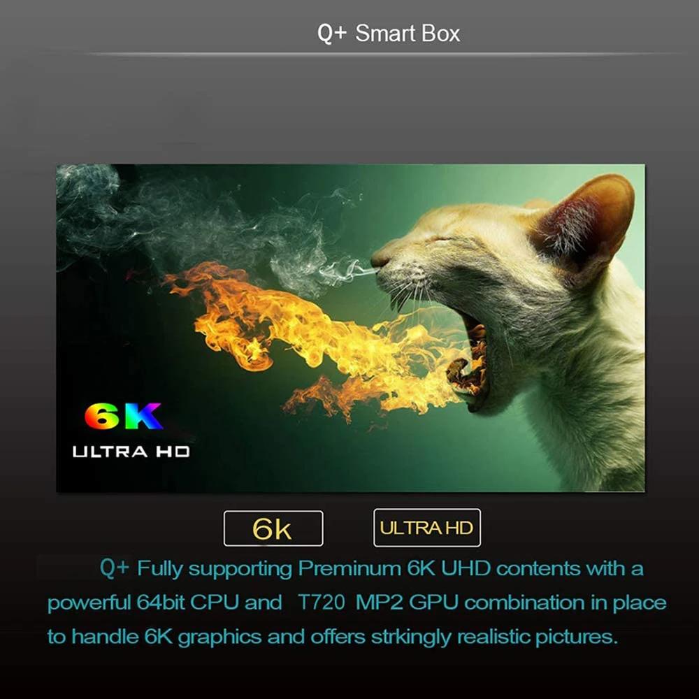 НОВЫЙ Q plus 6K HD Android 9 0 Смарт ТВ-бокс 2 4G wifi 4 Гб ОЗУ 32 ПЗУ четырехъядерный медиаплеер TV Box