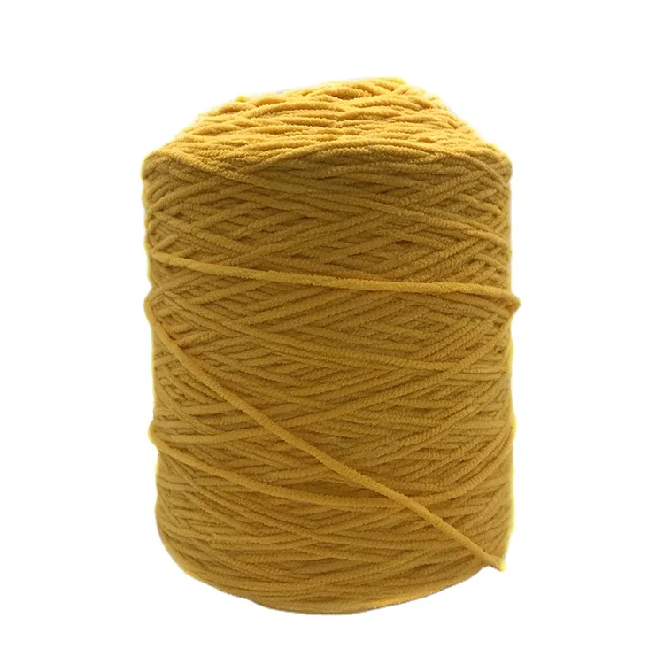 China Manufactory thick chenille bulky wool yarn pink heathered chunky cotton yarn bulk