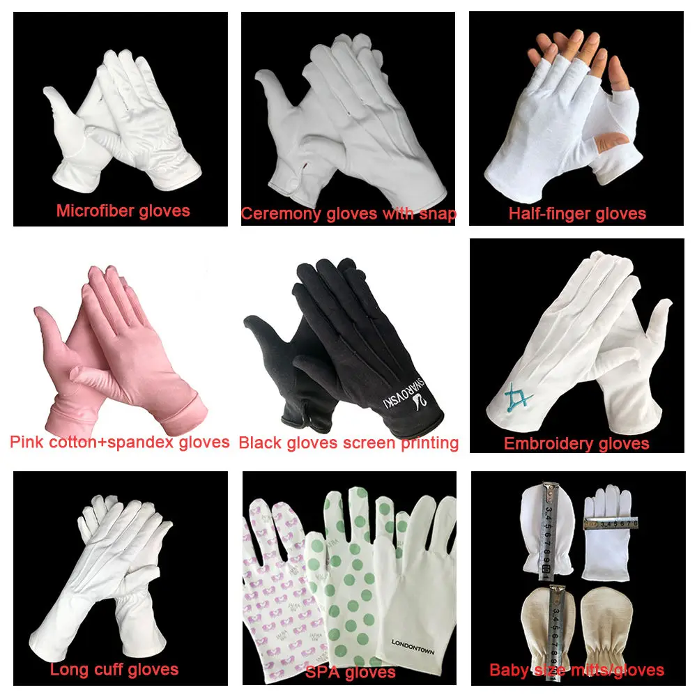 Touch Screen Hot Sale Two Fingers Non-Slip Summer Driving Cotton Gloves