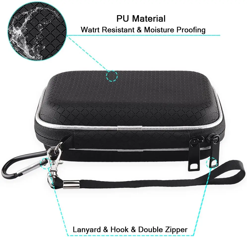 External hard drive case hard drives case 2.5 Inch HDD EVA Shockproof Travel Bag