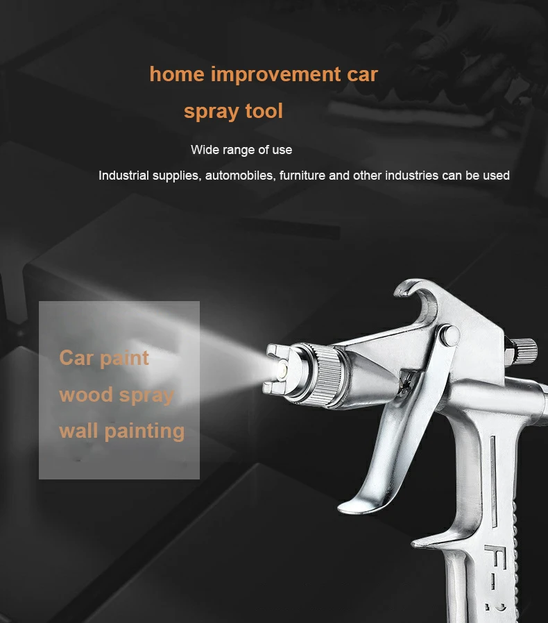 Manufacturers supply on the pot pneumatic spray gun mini spray gun K-3F-2 paint furniture leather coat spray gun