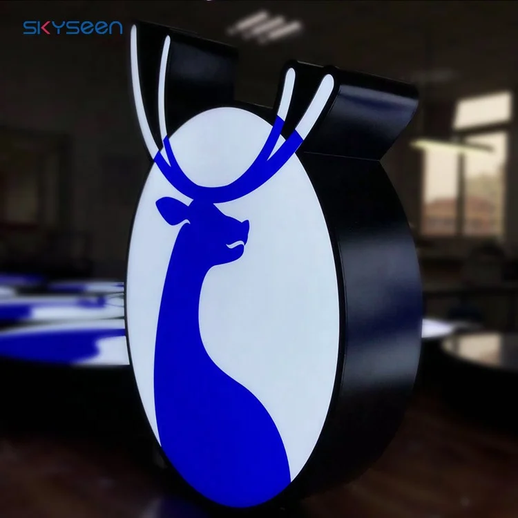 Skyseen Advertising Outdoor Custom Hanging Led Acrylic Light Box LED Letter Sign