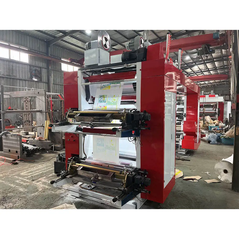Automatic Multicolor CI Flexo Roll Sticker Label BOPP PE Roll Film Printing Machine Flexographic Printer