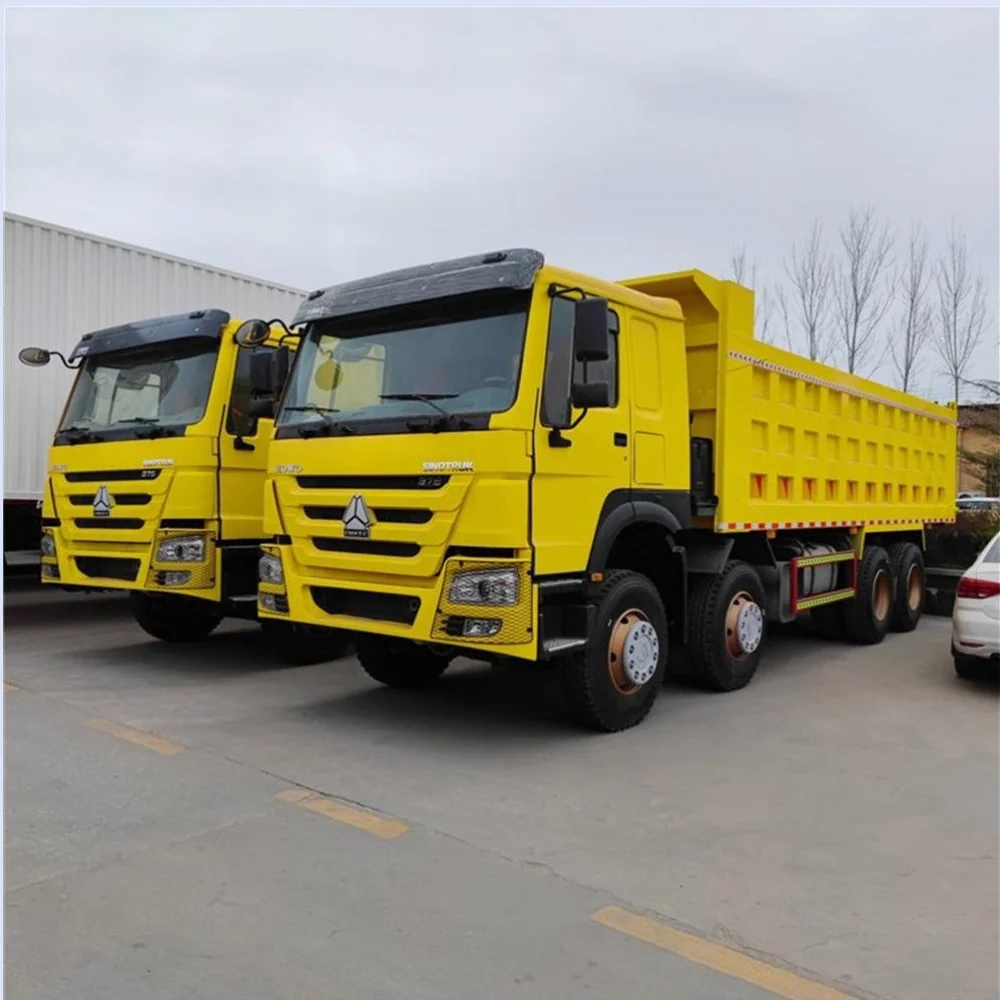 second hand used  8x4 371hp 375hp 400hp sino sinotruck howo dump tipper truck