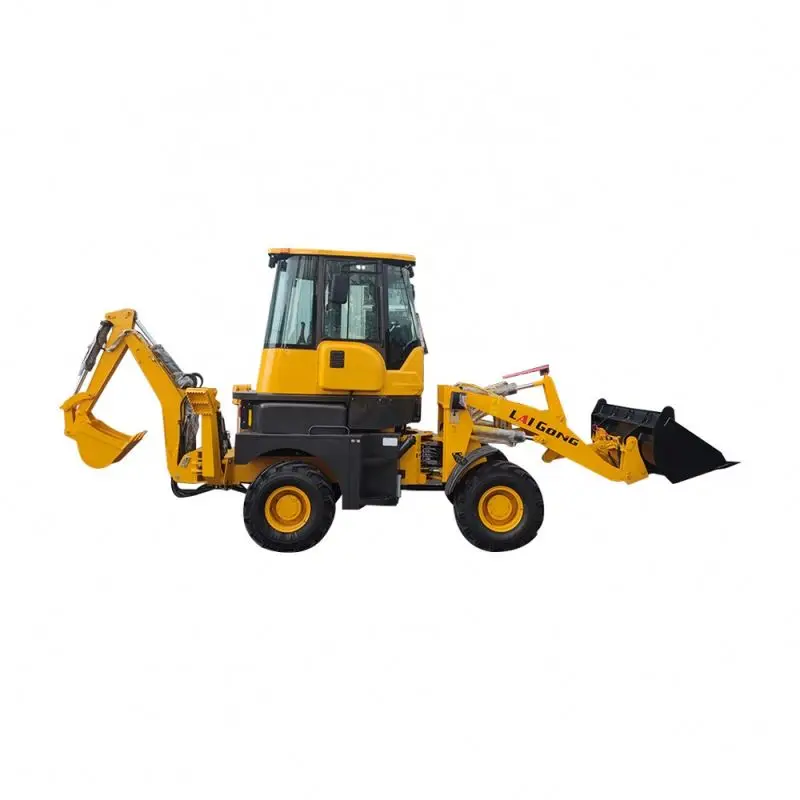 Multifunctional Wheel backhoe Excav Loaders With Mower ForkliftS For Cultivators