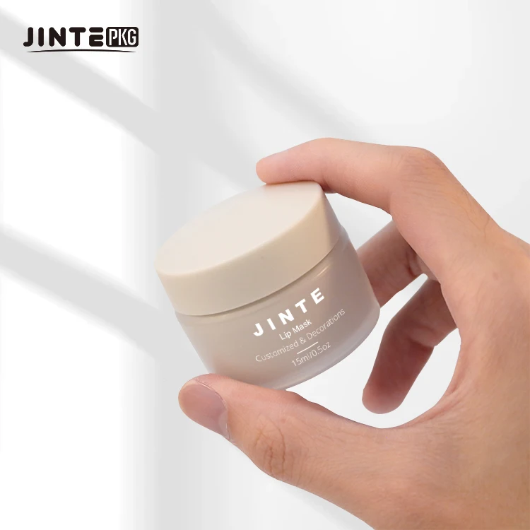 10ml 15ml Empty PP Plastic Lip Moisturizer Plastic Jar Double Wall Cosmetic Packaging Container With Screw Cap