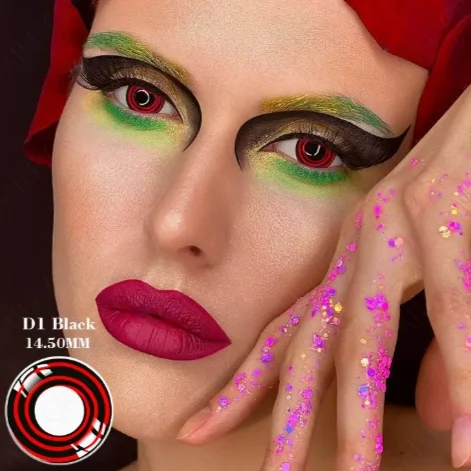 Halloween Sharingan Role play Party Red KAKASHI cosplay colored eye contact lenses case contact lenses