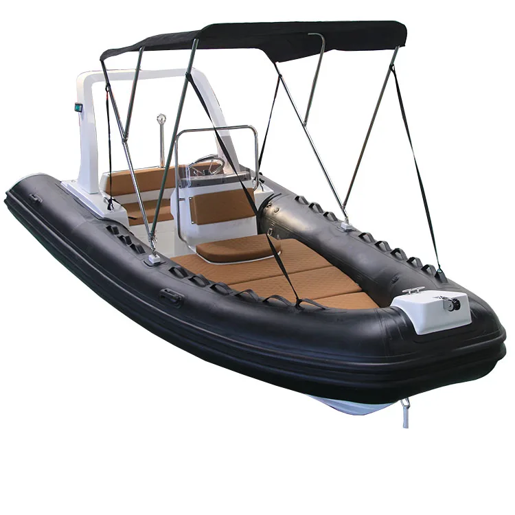 Hot Sale High Speed 540cm Semi Rigid Inflatable Fiberglass RIB Boat  Fishing Boat Patrol RIB540 for sale